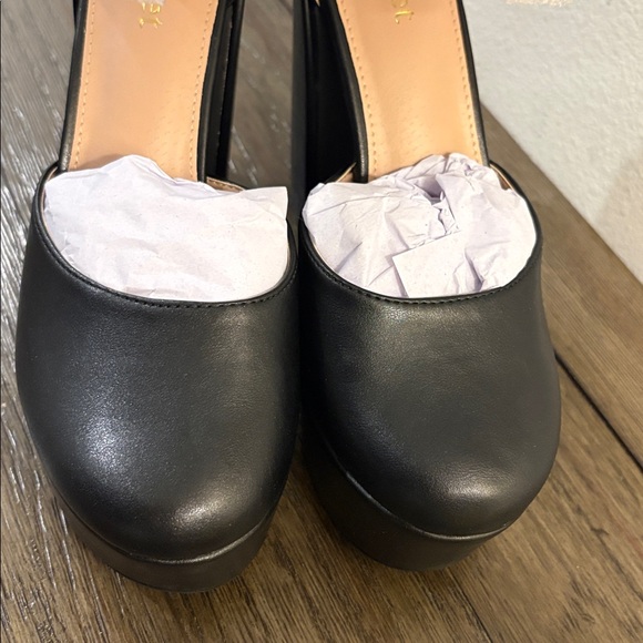 NIB [Lurnyet] Dreamer Black Platform Ankle Strap Platform Chunky Heels Women’s 7 - Picture 8 of 12